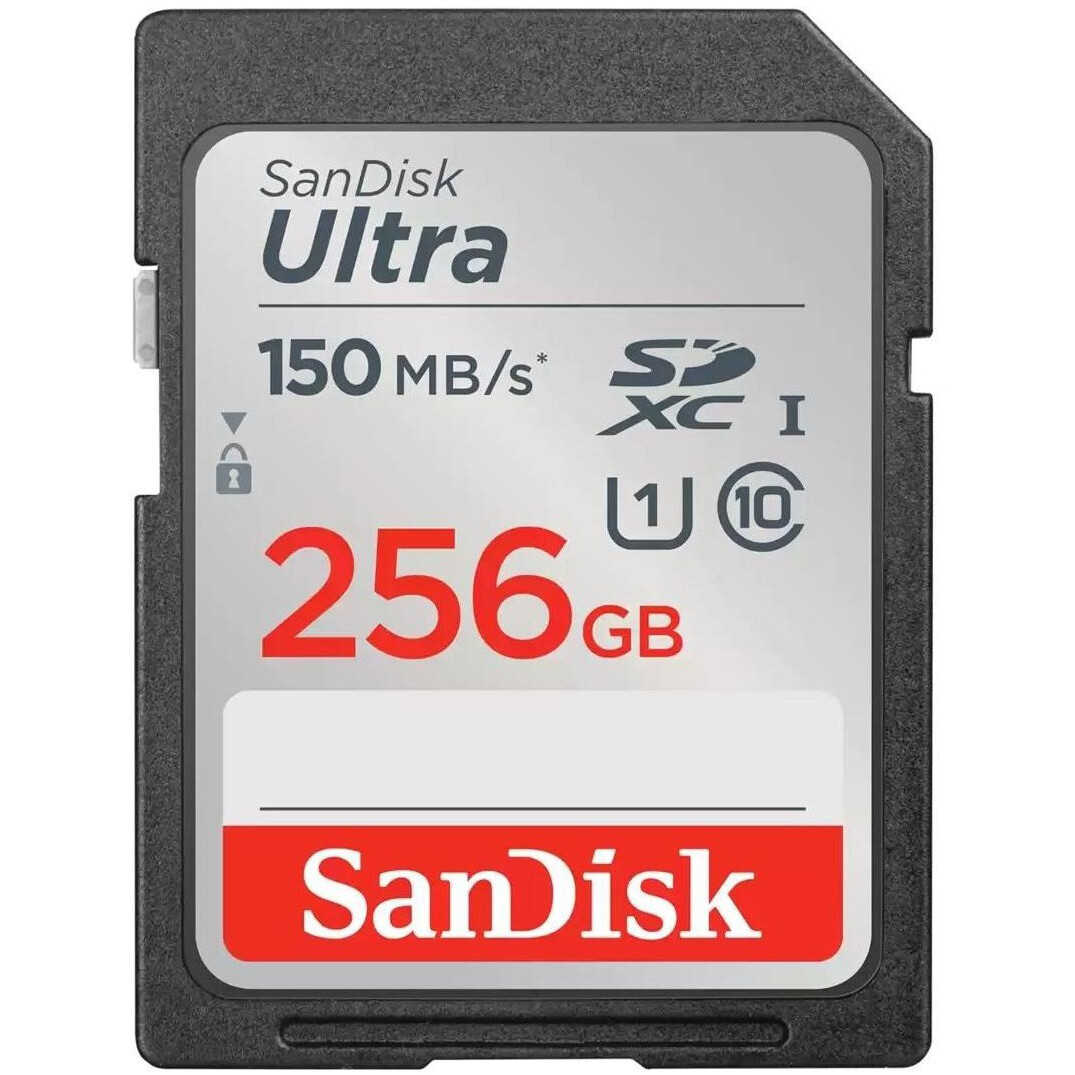 Carte mémoire 256GB SD SanDisk Ultra (SDSDUNC-256G-GN6IN)