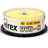 DVD-R Mirex 4.7Gb 16x Cake Box (25pcs) (202417)