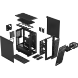 Datoru korpuss Fractal Design Meshify 2 Compact TG Dark Tint Black (FD-C-MES2C-02)