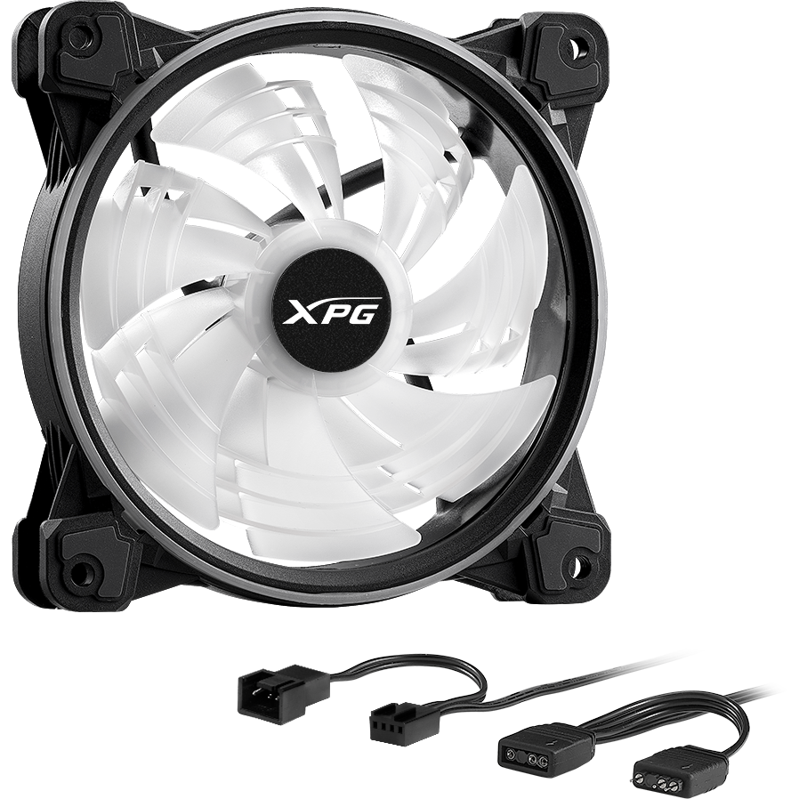 Ventilateur de boîtier ADATA XPG HURRICANE 120 PWM ARGB Black - HURRICANE120ARGBPWM-BKCWW