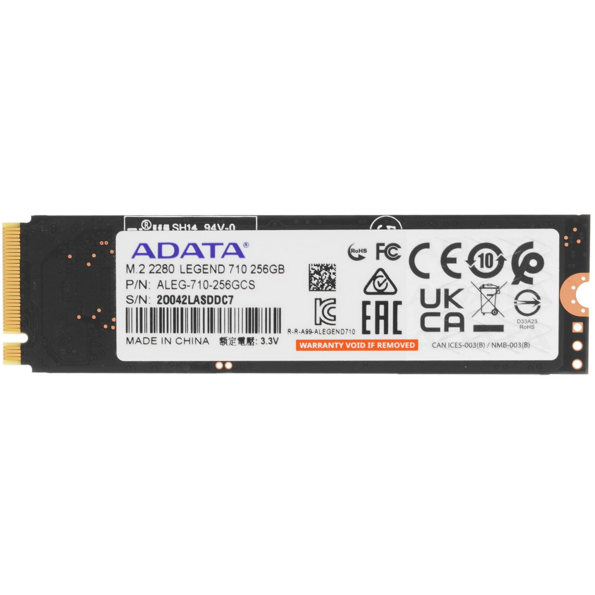 SSD interne 256GB ADATA Legend 710 (ALEG-710-256GCS) - photo 2