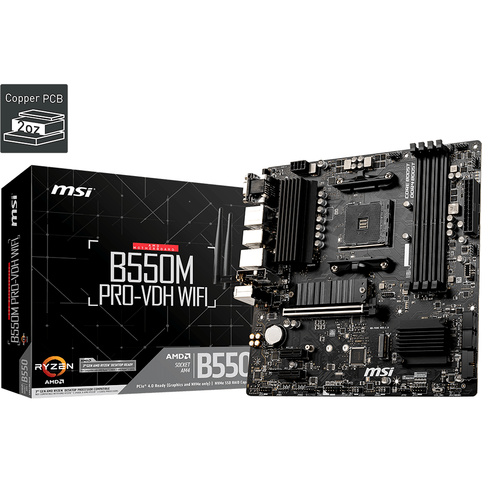 Carte mère MSI B550M PRO-VDH WIFI (B550M PRO-VDH WIFI) - photo 5