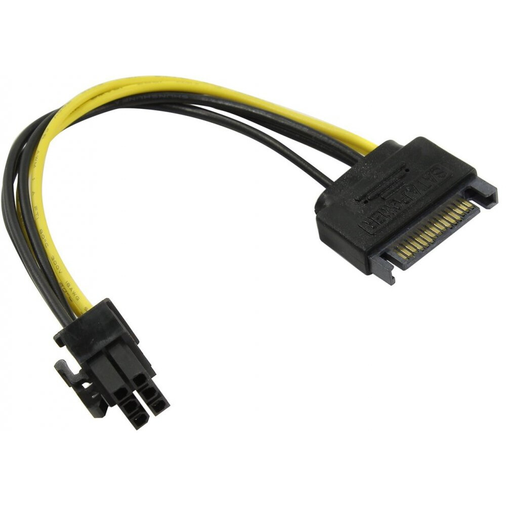 Pārejas savienojums SATA (M) - PCI-E 6pin, Orient C512 - 30512