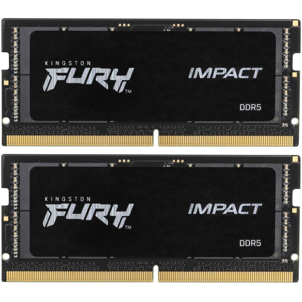 Mémoire vive 32GB DDR5 5600MHz Kingston Fury Impact SO-DIMM (KF556S40IBK2-32) (2x16GB KIT)