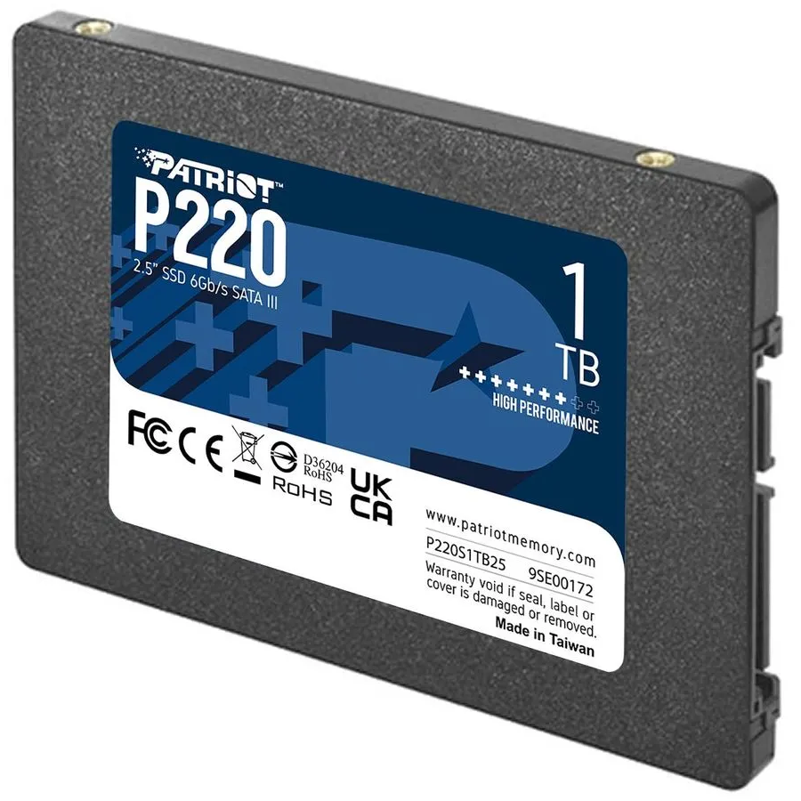 SSD interne 1TB Patriot P220 (P220S1TB25)