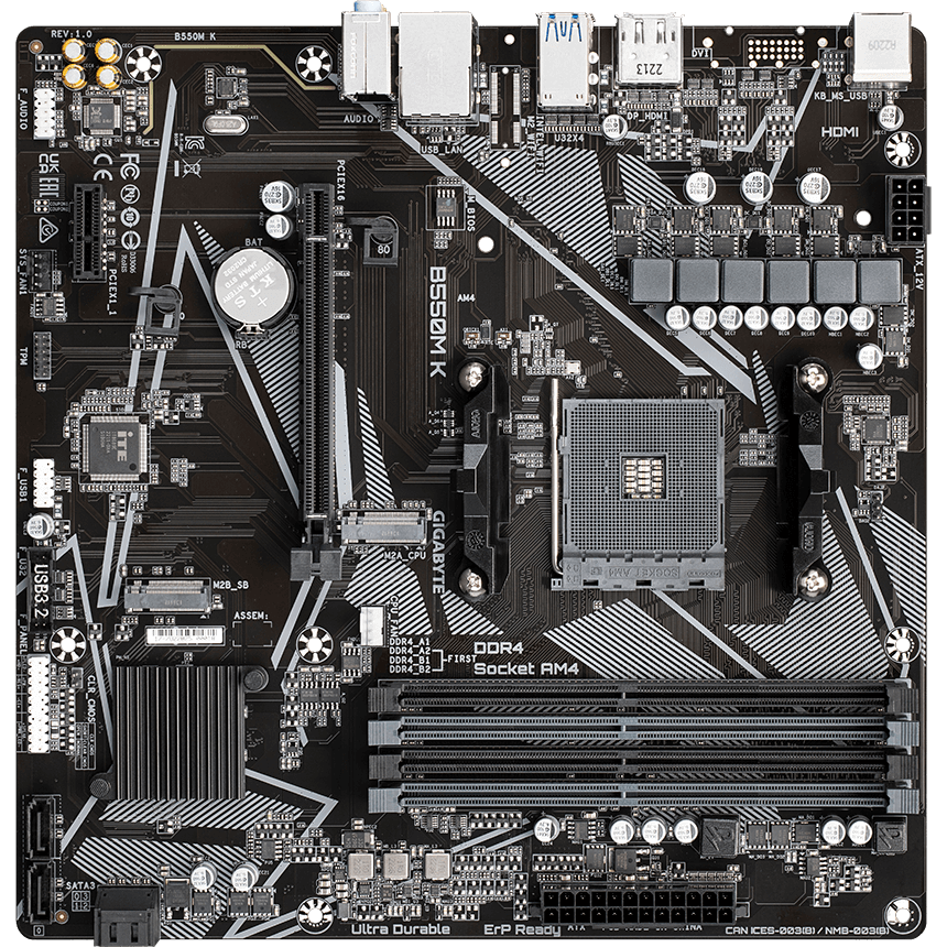 Carte mère Gigabyte B550M K - photo 3