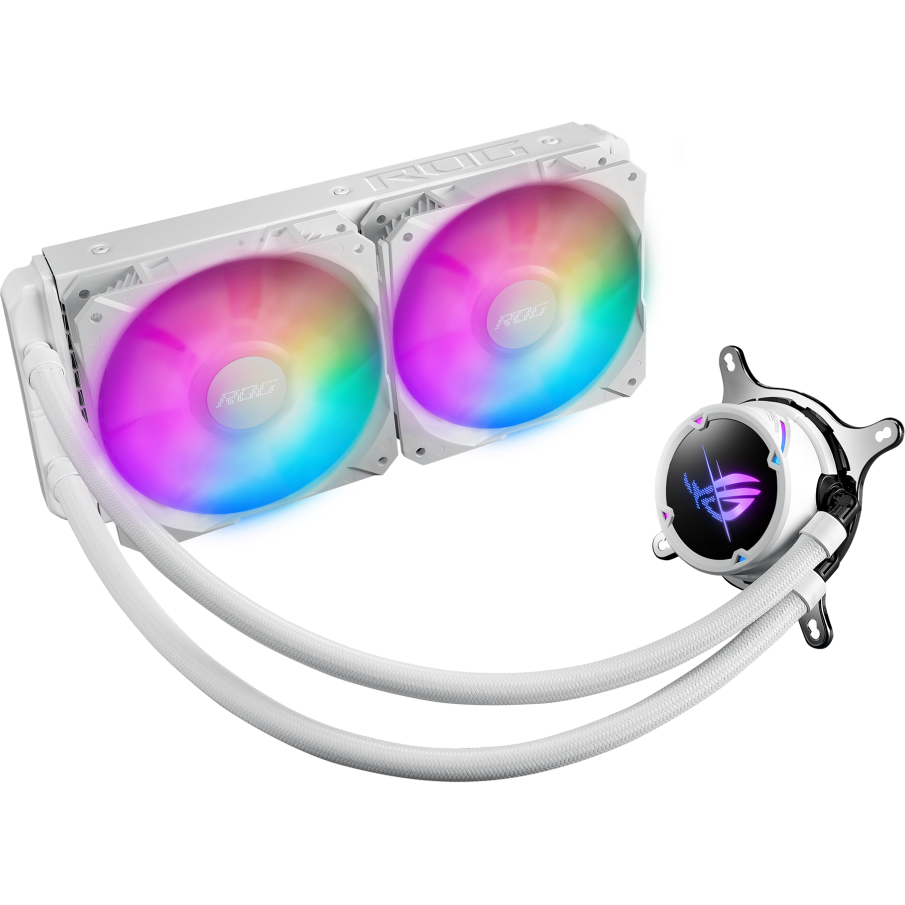 Système de refroidissement liquide ASUS ROG STRIX LC II 240 ARGB White Edition - 90RC00E2-M0UAY0