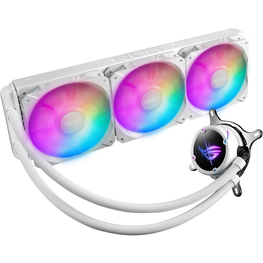 Système de refroidissement liquide ASUS ROG STRIX LC II 360 ARGB White Edition - 90RC00F2-M0UAY2/90RC00F2-M0UAY4