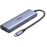 station d'accueil UGREEN Revodok 6-in-1 USB-C to HDMI Adapter Grey (CM511) (20956A)