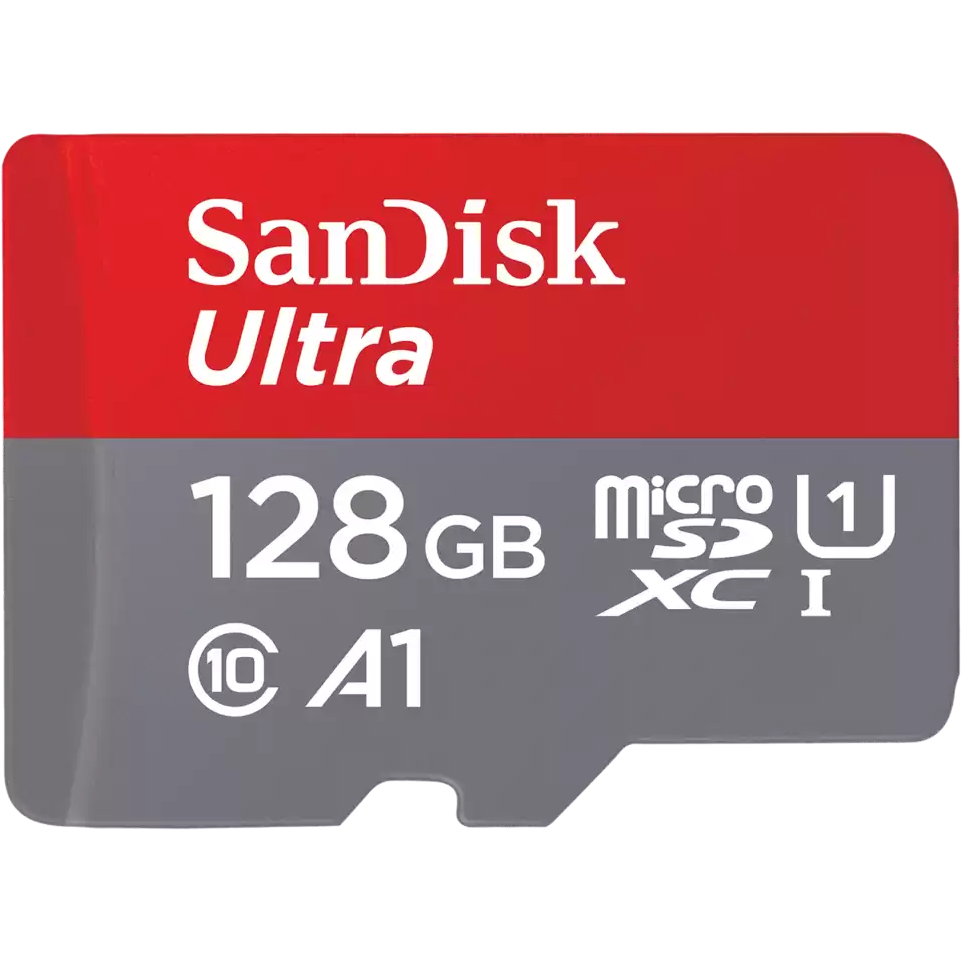 Carte mémoire 128GB MicroSD SanDisk Ultra + SD adapter (SDSQUAB-128G-GN6MA) - photo 2