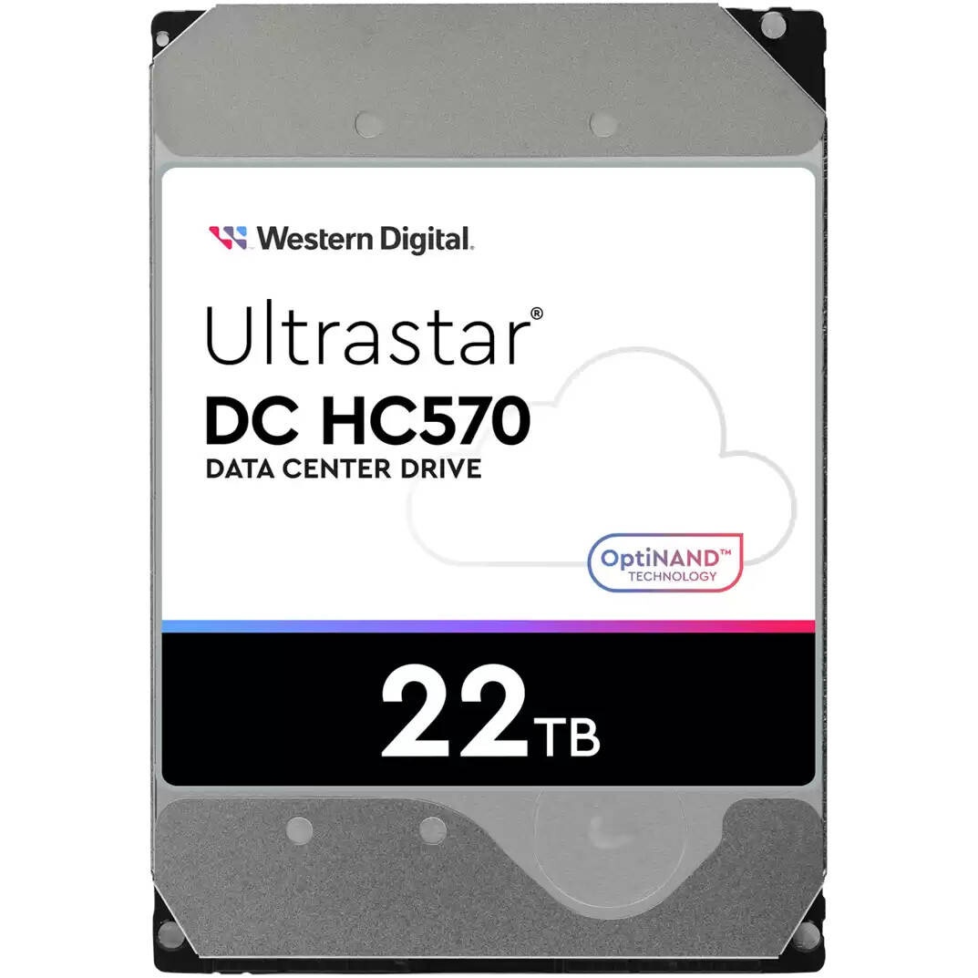 Disque dur 22TB SATA-III WD Ultrastar DC HC570 (0F48155/0F48291) - WUH722222ALE6L4