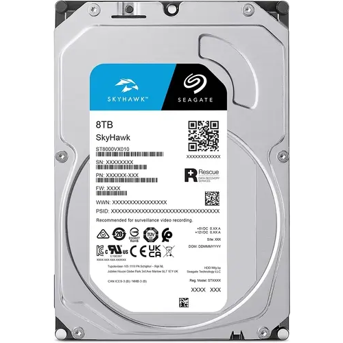 Disque dur 8TB SATA-III Seagate SkyHawk Surveillance (ST8000VX010)