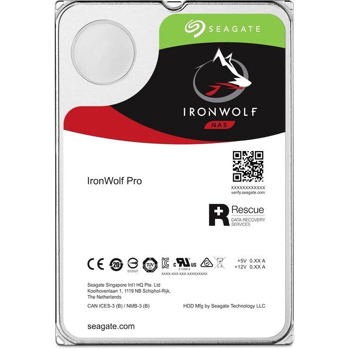 Disque dur 10TB SATA-III Seagate IronWolf Pro (ST10000NT001)