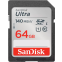Carte mémoire 64GB SD SanDisk Ultra (SDSDUNB-064G-GN6IN)