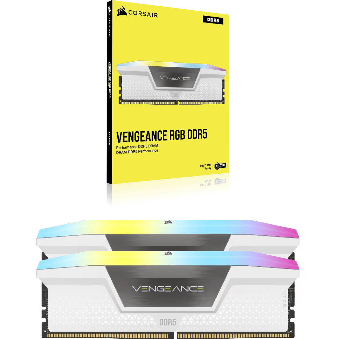 Mémoire vive 32GB DDR5 6000MHz Corsair Vengeance RGB (CMH32GX5M2B6000Z30W) (2x16GB KIT) - photo 4