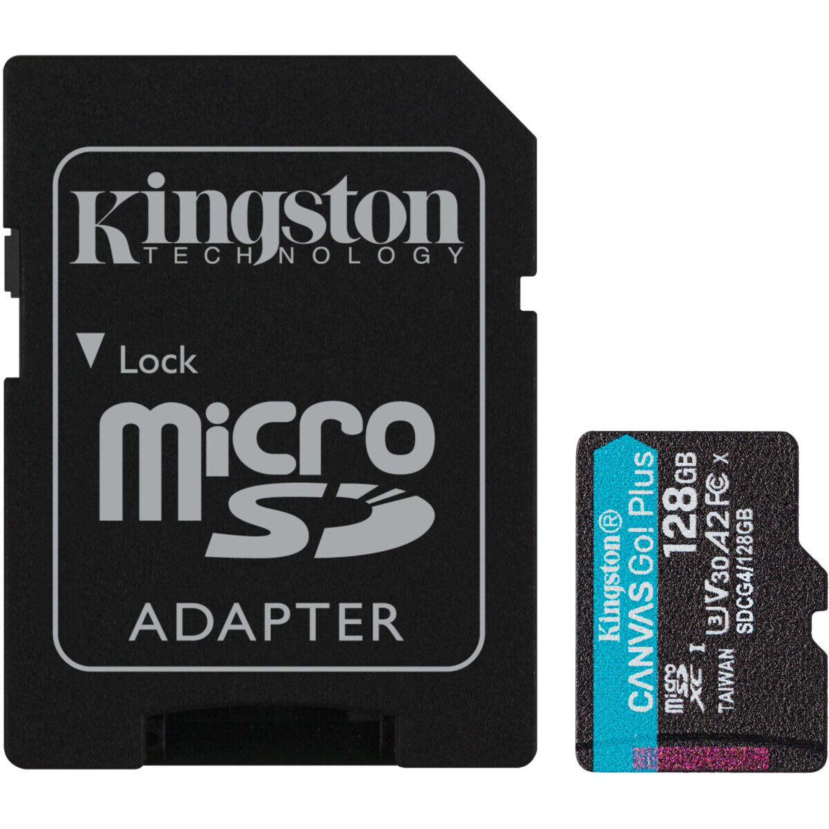 Carte mémoire 128GB MicroSD Kingston Canvas Go! Plus + SD adapter (SDCG4/128GB) - photo 2
