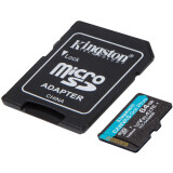 carte mémoire 64GB MicroSD Kingston Canvas Go! Plus + SD adapter (SDCG4/64GB)