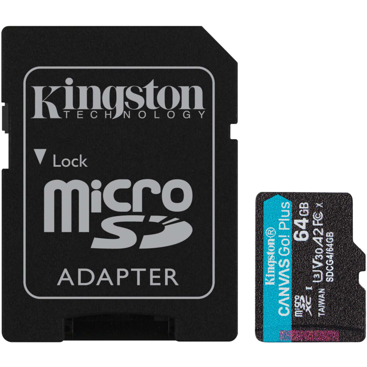 carte mémoire 64GB MicroSD Kingston Canvas Go! Plus + SD adapter (SDCG4/64GB) - photo 2