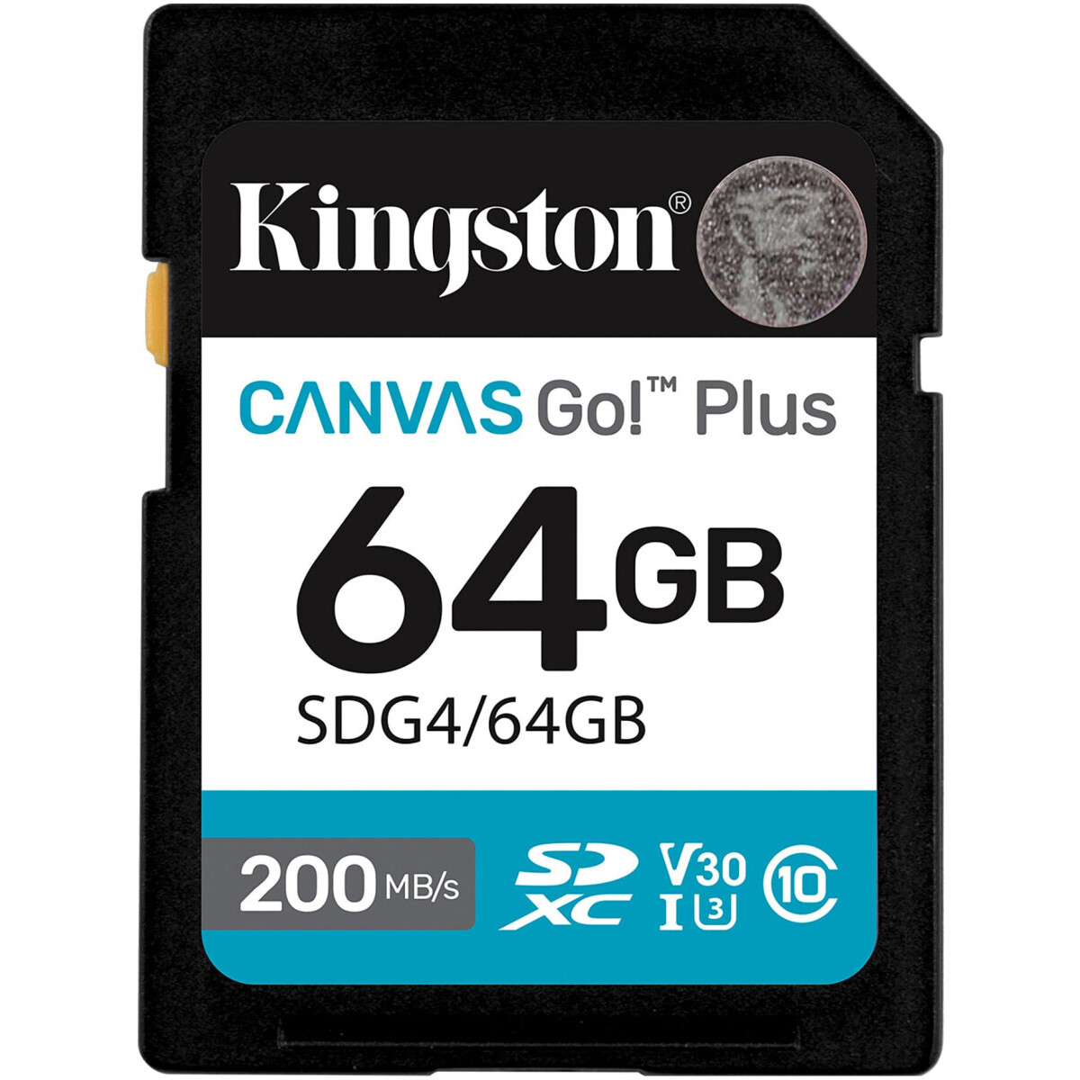 carte mémoire 64GB SD Kingston Canvas Go! Plus (SDG4/64GB)