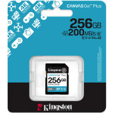 Carte mémoire 256GB SD Kingston Canvas Go! Plus (SDG4/256GB)