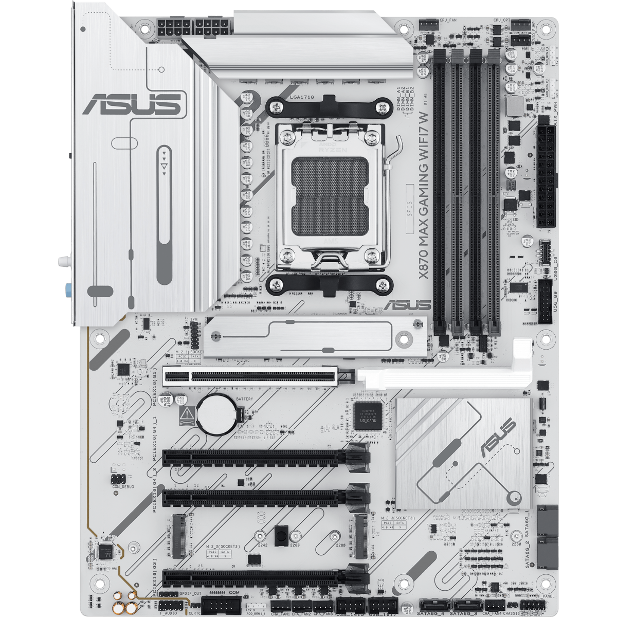Carte mère ASUS X870 MAX GAMING WIFI7 W