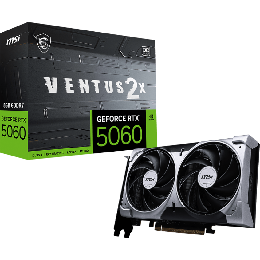 carte graphique NVIDIA GeForce RTX 5060 MSI OC 8GB (RTX 5060 8G VENTUS 2X OC) - photo 5