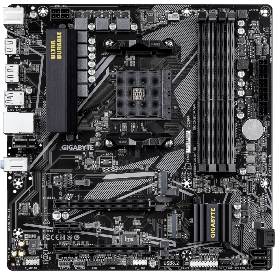 Carte mère Gigabyte B550M DS3H R2