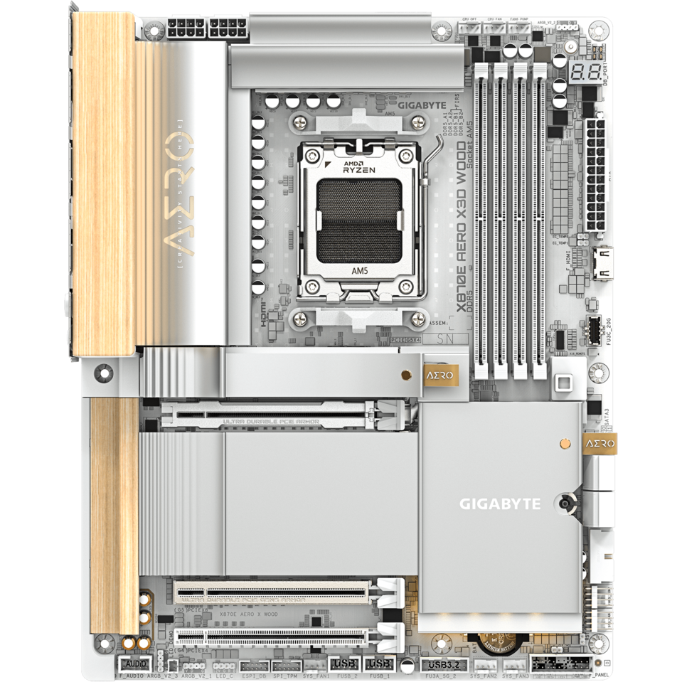Carte mère Gigabyte X870E AERO X3D WOOD