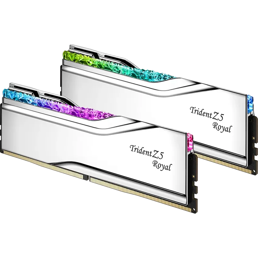 Mémoire vive 32GB DDR5 6000MHz G.Skill Trident Z5 Royal RGB (F5-6000J2836G16GX2-TR5S) (2x16GB KIT)