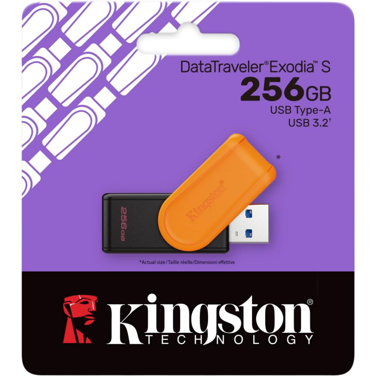 clé USB flash 256GB Kingston DataTraveler Exodia S Black/Orange (DTXS/256GB) - photo 3