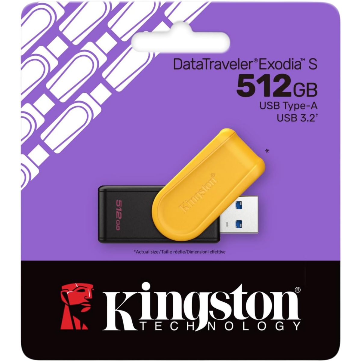 clé USB flash 512GB Kingston DataTraveler Exodia S Black/Yellow (DTXS/512GB) - photo 3
