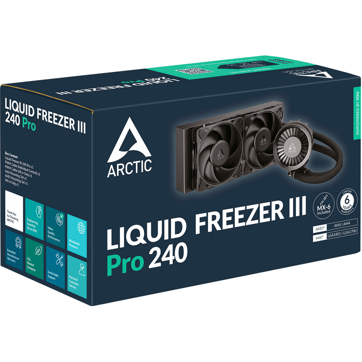 système de refroidissement liquide Arctic Liquid Freezer III Pro 240 Black - ACFRE00178A - photo 6