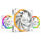Ventilateur de boîtier Be Quiet Light Wings White 120mm High-Speed PWM, 3 pcs (BL101)