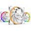 Ventilateur de boîtier Be Quiet Light Wings White 140mm High-speed PWM, 3 pcs - BL103