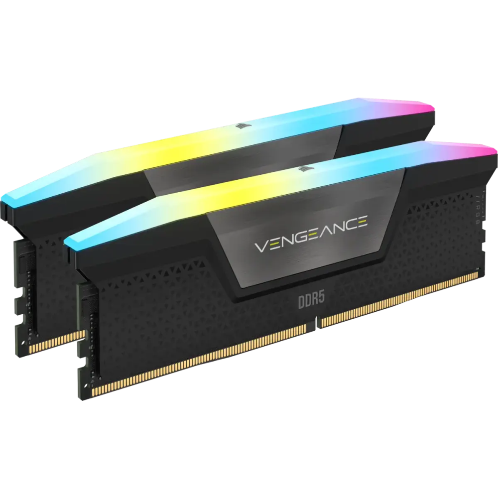Mémoire vive 64GB DDR5 6400MHz Corsair Vengeance RGB (CMH64GX5M2B6400C32) (2x32GB KIT)