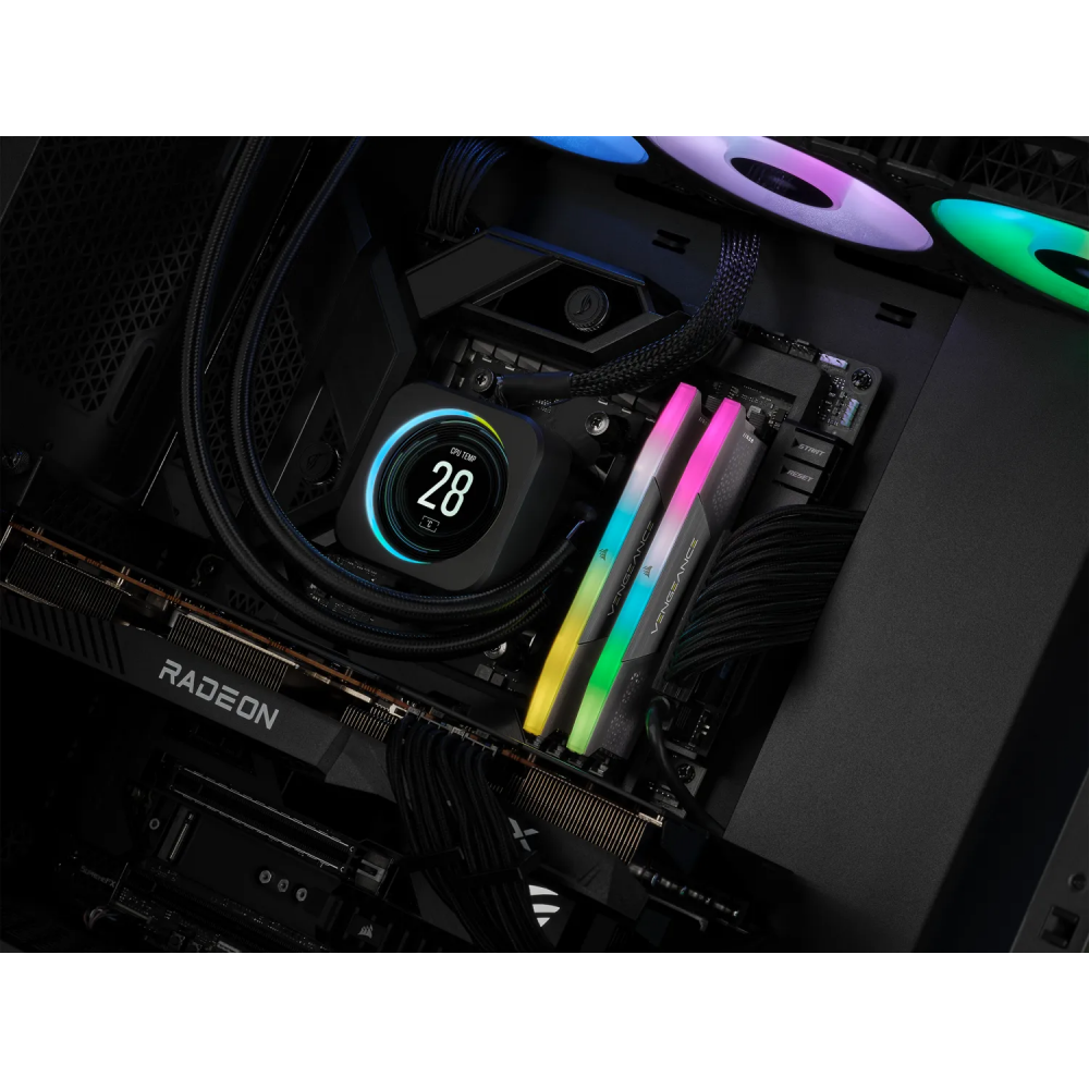 Mémoire vive 64GB DDR5 6400MHz Corsair Vengeance RGB (CMH64GX5M2B6400C32) (2x32GB KIT) - photo 4