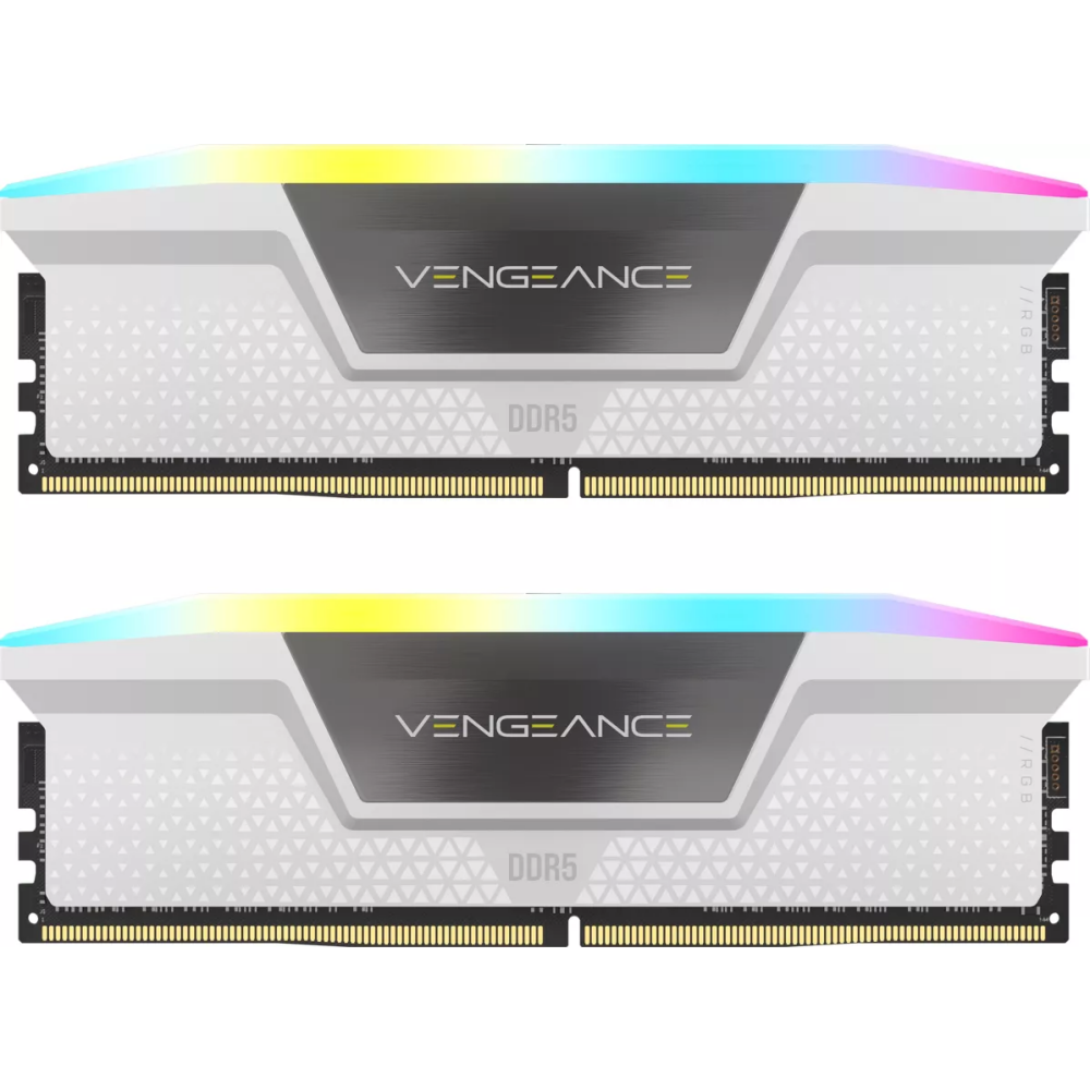 Mémoire vive 32GB DDR5 6400MHz Corsair Vengeance RGB (CMH32GX5M2B6400C32W) (2x16GB KIT)