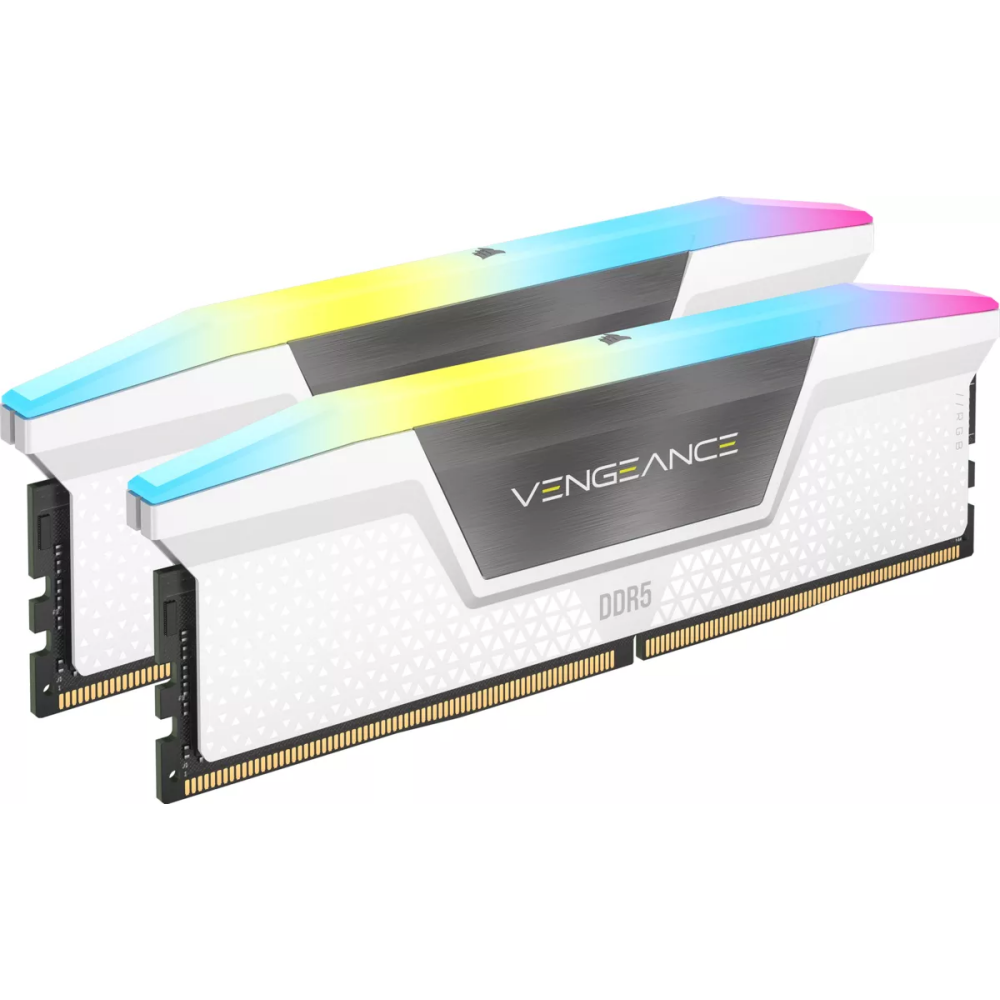 Mémoire vive 32GB DDR5 6400MHz Corsair Vengeance RGB (CMH32GX5M2B6400C32W) (2x16GB KIT) - photo 2