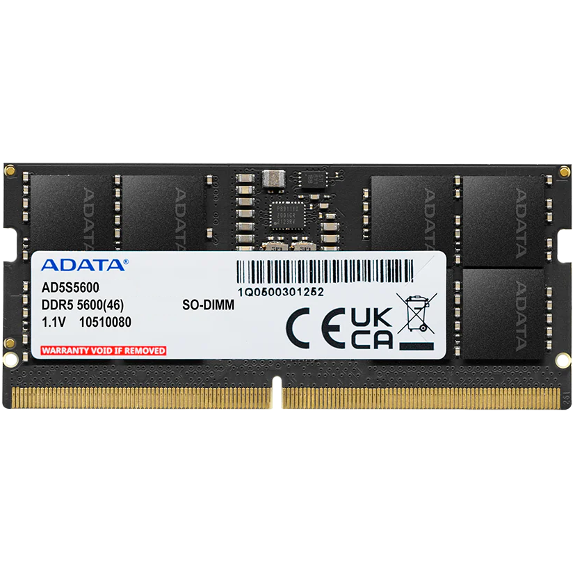 Mémoire vive 8GB DDR5 5600MHz ADATA SO-DIMM (AD5S56008G-S)