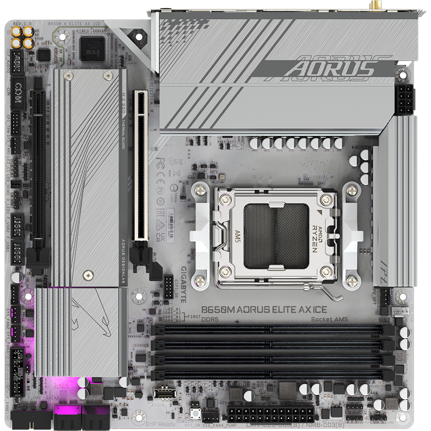 Carte mère Gigabyte B650M AORUS ELITE AX ICE - photo 4