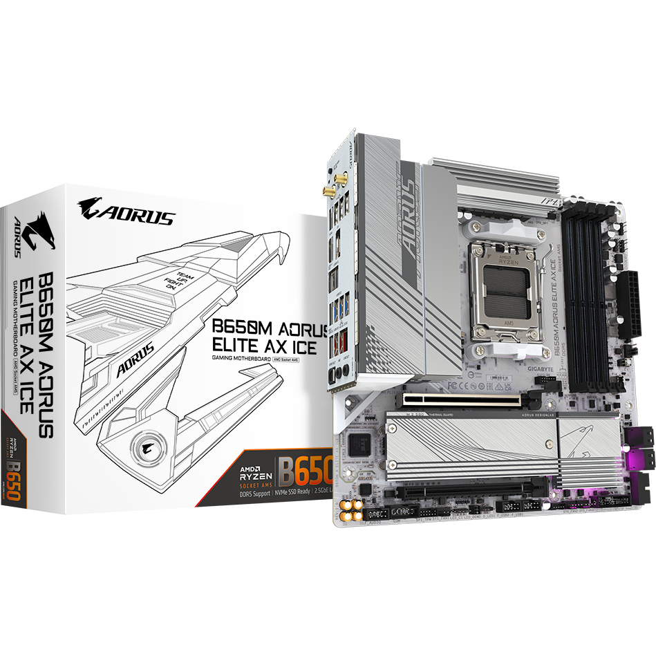 Carte mère Gigabyte B650M AORUS ELITE AX ICE - photo 6