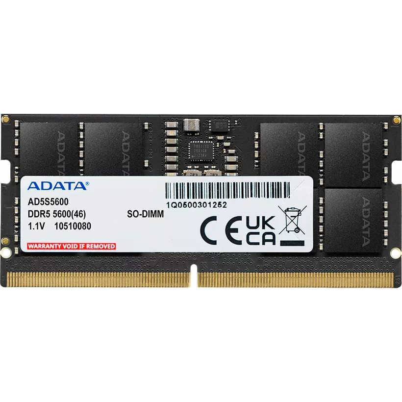 Mémoire vive 16GB DDR5 5600MHz ADATA SO-DIMM (AD5S560016G-S)