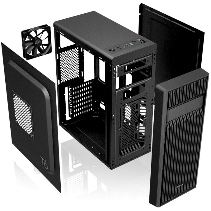 Datoru korpuss Zalman ZM-T6 Black - foto 2