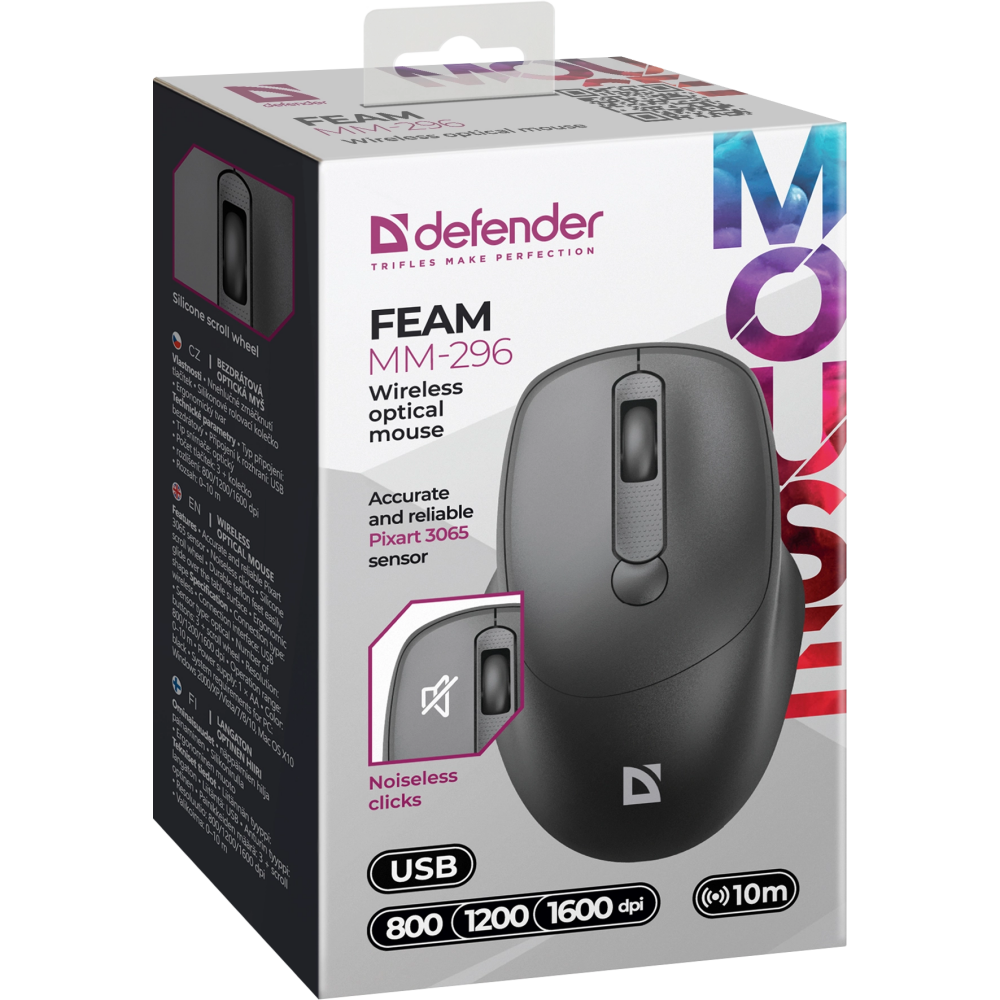 souris Defender Feam MM-296 Black (52296) - photo 2