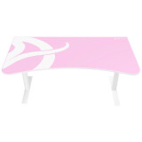bureau dordinateur Arozzi Arena Gaming Desk White Pink (ARENA-WHITE-PINK)
