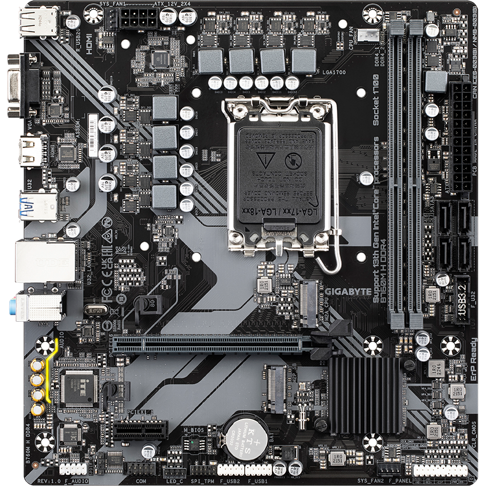 Carte mère Gigabyte B760M H DDR4