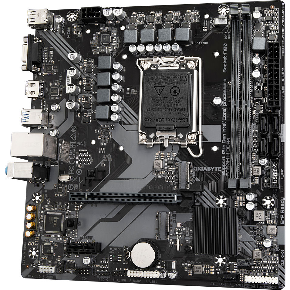 Carte mère Gigabyte B760M H DDR4 - photo 2