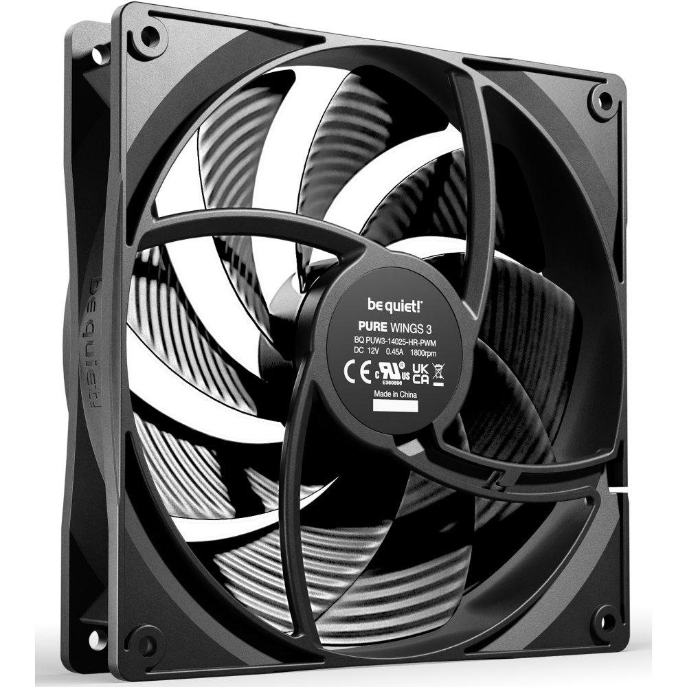 Ventilateur de boîtier Be Quiet Pure Wings High-Speed Black 140mm PWM - BL109 - photo 2