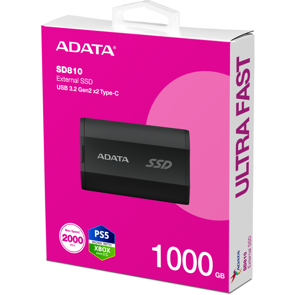 Disque dur SSD externe 1TB ADATA SD810 Black (SD810-1000G-CBK) - photo 5