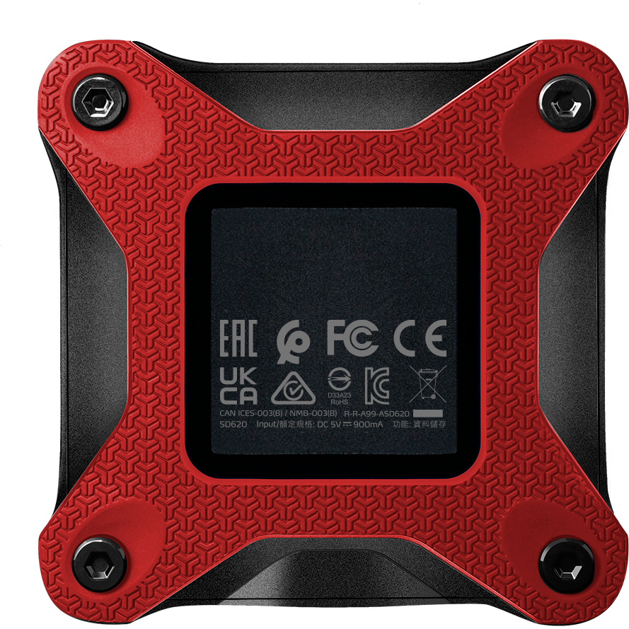 Disque dur SSD externe 512GB ADATA SD620 Red (SD620-512GCRD) - photo 5